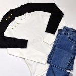 بلوز فانریپ بغل دکمه طلایی - مانتو پاتریس رشت