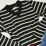 بلوز یقه هفت راه راه - مانتو پاتریس رشت