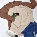 بلوز یقه گرد سه خط-مانتو پاتریس رشت