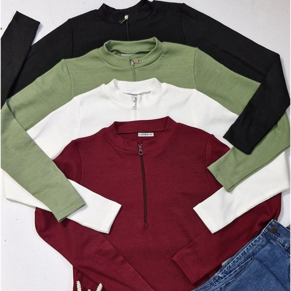 بلوز کراب فانریپ نیم زیپ - مانتو پاتریس رشت