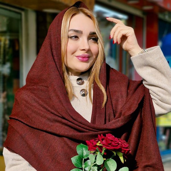 شال بافت زرشکی - مانتو پاتریس رشت