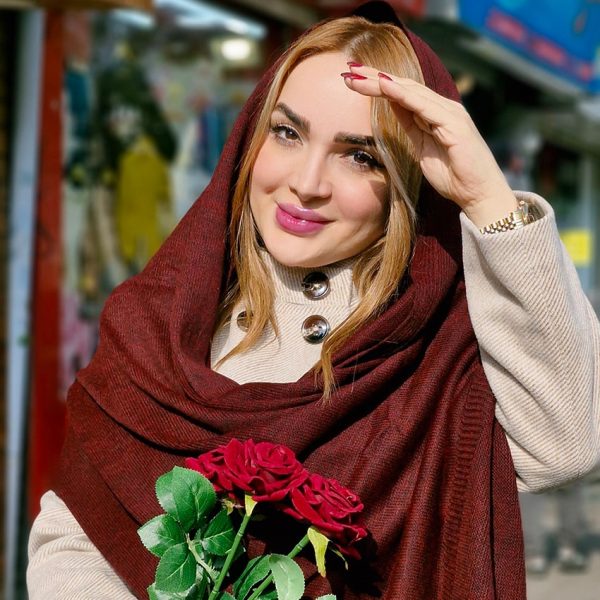 شال بافت زرشکی - مانتو پاتریس رشت