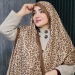 شال موهر کرم طرحدار - مانتو پاتریس رشت