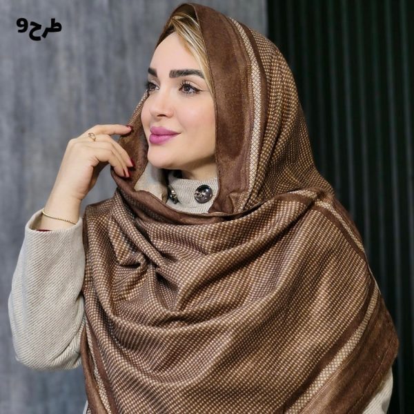 شال موهر کرم طرحدار - مانتو پاتریس رشت