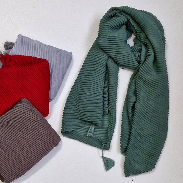 شال پلیسه رنگی - مانتو پاتریس رشت