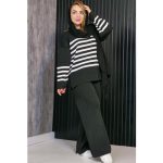 ست بلوز شلوار راه راه - مانتو پاتریس رش