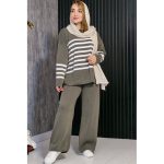 ست بلوز شلوار راه راه - مانتو پاتریس رش