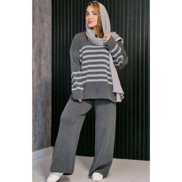 ست بلوز شلوار راه راه - مانتو پاتریس رشت