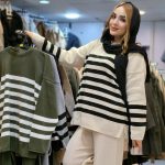 ست بافت راه راه مرلین - مانتو پاتریس رشت