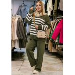 ست بافت راه راه مرلین - مانتو پاتریس رشت