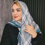 روسری چهارخونه پیچازی - مانتو پاتریس رشت