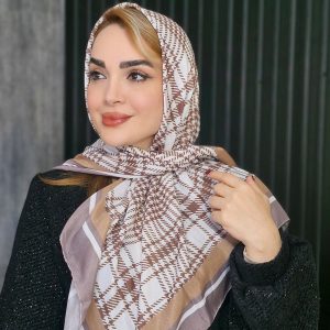 روسری چهارخونه پیچازی - مانتو پاتریس رشت