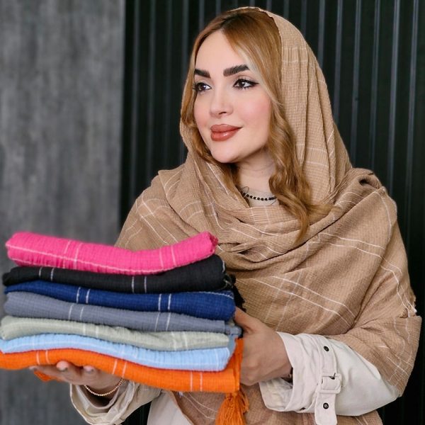 شال کریشه خطی - مانتو پاتریس رشت