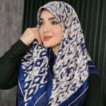 روسری نخی چهار طرح پاییزه