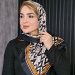 روسری نخی چهار طرح پاییزه