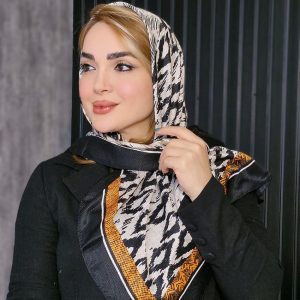 روسری نخی چهار طرح پاییزه
