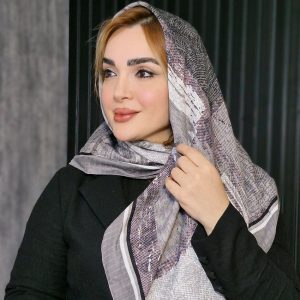 روسری نخی طرح آبرنگی - مانتو پاتریس رشت