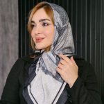 روسری نخی طرح آبرنگی - مانتو پاتریس رشت