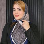 روسری نخی طرح آبرنگی - مانتو پاتریس رشت