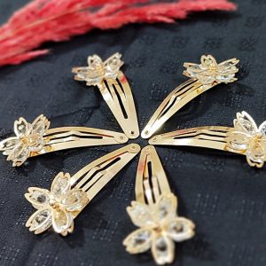 گیره مو جفتی طلابی - مانتو پاتریس رشت