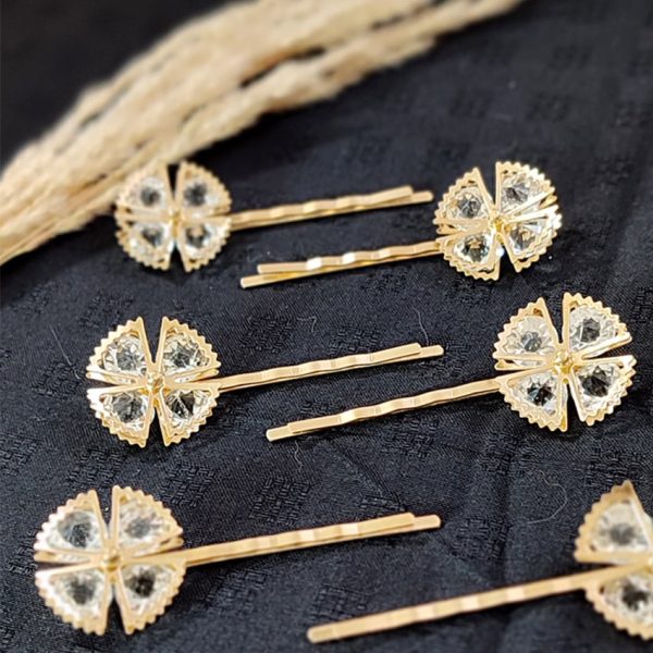 گیره مو جفتی طلابی - مانتو پاتریس رشت