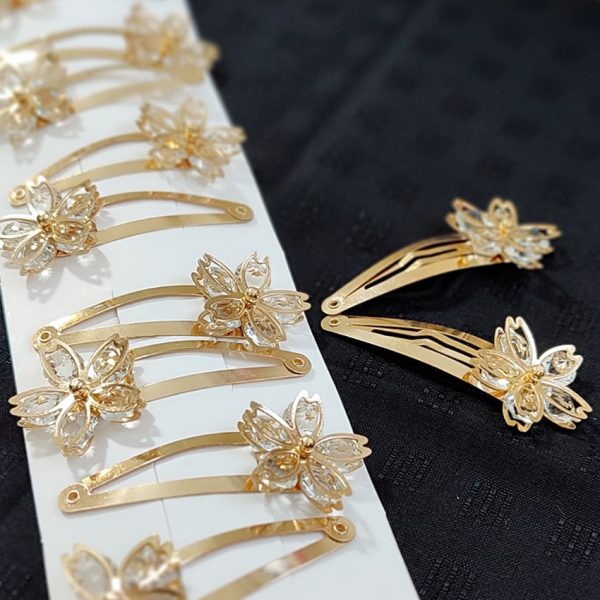 گیره مو جفتی طلابی - مانتو پاتریس رشت