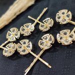 گیره مو جفتی طلابی - مانتو پاتریس رشت