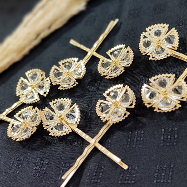 گیره مو جفتی طلابی - مانتو پاتریس رشت