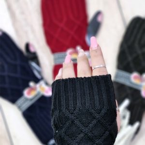 ساق دست بافت لوزی - مانتو پاتریس رشت