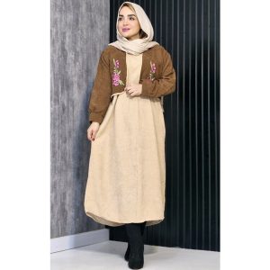 ست کت سارافون کبریتی گلدوزی - مانتو پاتریس رشت