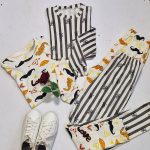 ست بلوز شلوار مخمل طرحدار