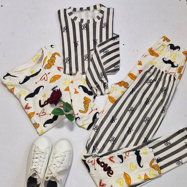 ست بلوز شلوار مخمل طرحدار