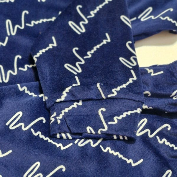 ست بلوز شلوار مخمل طرحدار