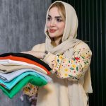 بلوز دورس آستین چاپ - مانتو پاتریس رشت