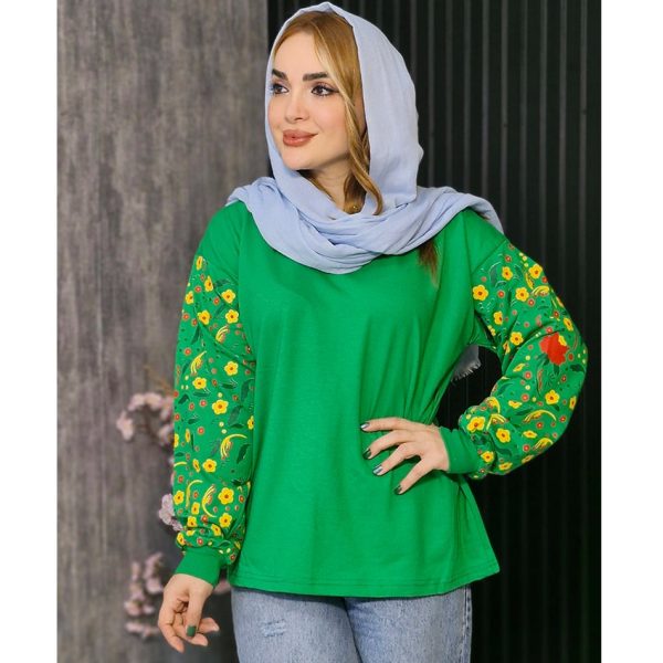 بلوز دورس آستین چاپ - مانتو پاتریس رشت