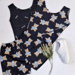 ست تاپ شورتک مخمل فانتزی - مانتو پاتریس رشت