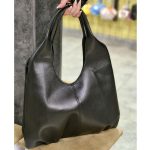 کیف شل چرم مشکی بزرگ - مانتو پاتریس رشت