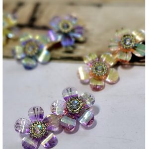 گیره گل الماسی- مانتو پاتریس رشت