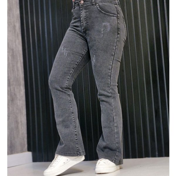 شلوار دمپا جین ذغالی -مانتو پاتریس رشت