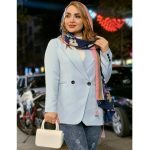 مانتو کتی مازراتی 2 دکمه مزونی - مانتو پاتریس رشت