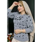 بلوز بافت قلب و برف - مانتو پاتریس رشت