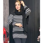 تونیک بافت راه راه - مانتو پاتریس رشت