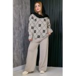 ست بافت گل - مانتو پاتریس رشت