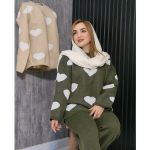 ست بافت قلب - مانتو پاتریس رشت