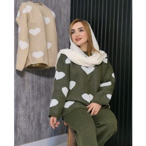 ست بافت قلب - مانتو پاتریس رشت