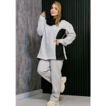 ست سویشرت شلوار 2 رنگ - مانتو پاتریس رشت