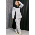 ست سویشرت شلوار 2 رنگ - مانتو پاتریس رشت