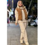 ست هودی شلوار بگ کرم - مانتو پاتریس رشت