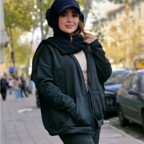 ست سویشرت و شلوار مشکی - مانتو پاتریس رشت