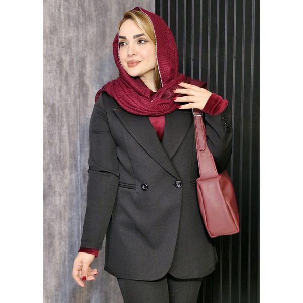 ست کت شلوار مازراتی مشکی - مانتو پاتریس رشت